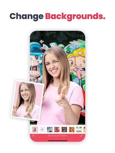 Anylight background replacement tool letting users change photo backgrounds with multiple options