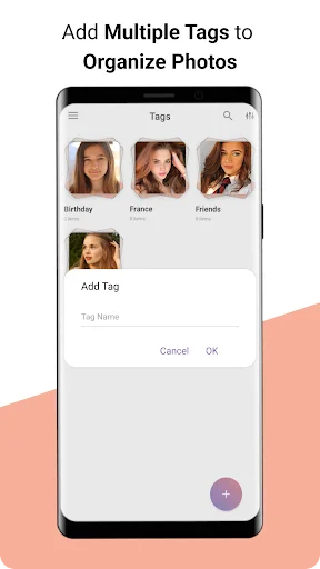 Add multiple tags to photos for seamless organization in Imaganize gallery app