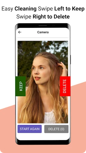 Easy photo cleaning swipe left to keep right to delete for quick gallery cleanup