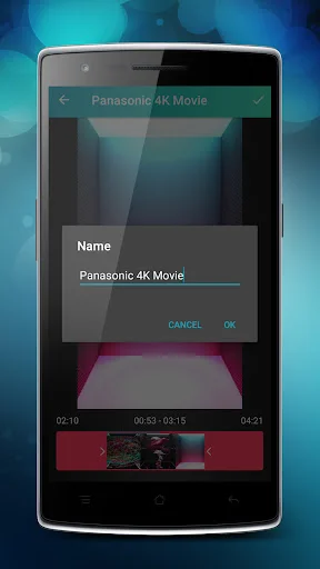 Save dialog for trimmed video allowing user to enter custom filename before confirming edit