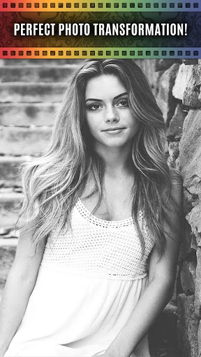 Black and white vintage photo filter demonstrating perfect photo transformation